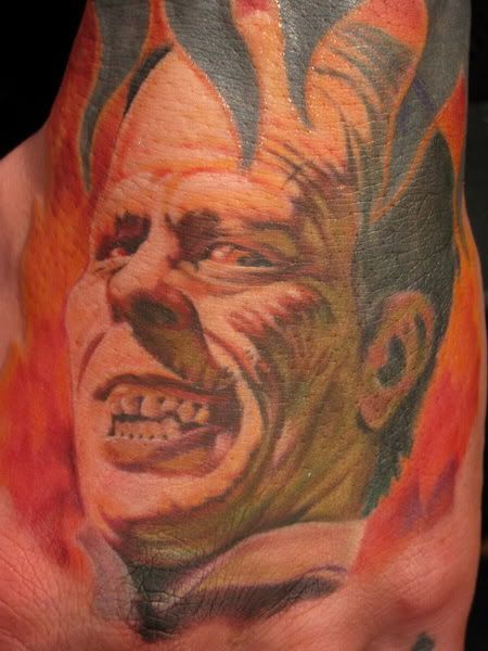 You amazing artwork and Lon Chaney both inspired my brand new tattoo.