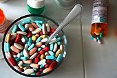 Bowl of Pills Pictures, Images and Photos