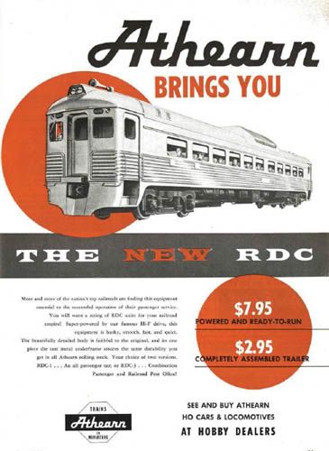 Athearn 1958 RDC ad