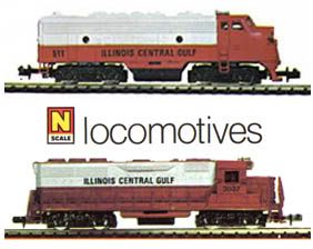 Bachmann N-scale Locomotives