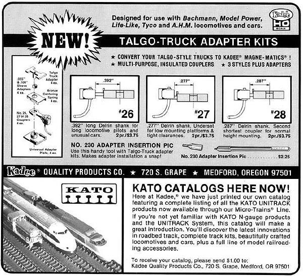 Kato Kadee ad 1985