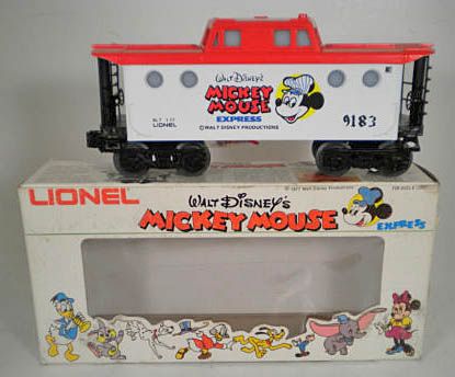 Lionel O27 Caboose
                           Mickey Mouse Express