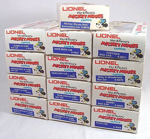 Lionel
                           O27 Mickey Mouse Express packages
