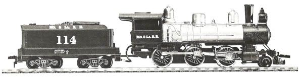 Mantua Mogul Steam Engine
                           & Tender