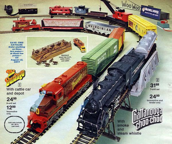 jcpenney christmas train set