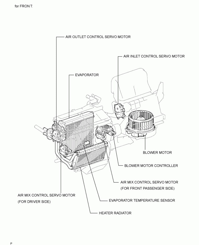 Toyota Sienna Service Manual: Air Outlet Damper Position Sensor Circuit Toyota Sienna Service Manual: Air Outlet Damper Position Sensor Circuit