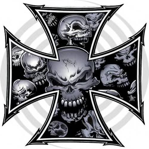 Iron Skull Cross Photo by dozzerbeast Photobucket