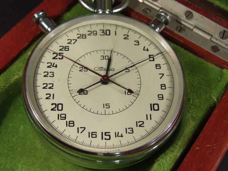 slava rattrapante chronograph dial detail