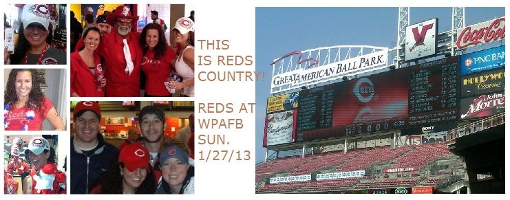 Cincinnati Ohio Reds Baseball Caravan 2013 visit WPAFB Museum