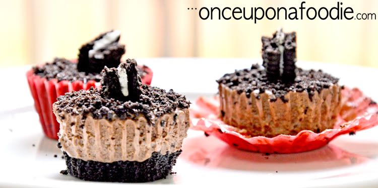 mocha oreo cheesecake in mini