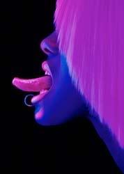 Purple Lip Ring