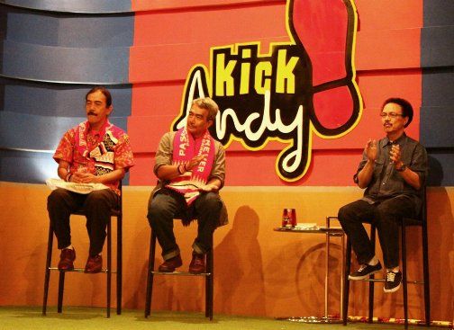 Bambang Haryanto dan Mayor Haristanto dalam acara Kick Andy, 22 Juni 2012, Bambang Haryanto dan Mayor Haristanto dalam acara Kick Andy, 22 Juni 2012
