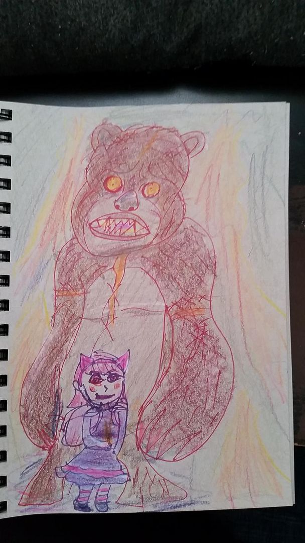 365 Sketch 2015: Day 9: Tibbers and Annie