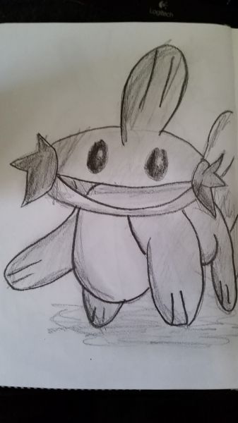 365 Sketch 2015: Day 103: Mudkip