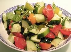 Salad possibilities are unlimited. cukesalad