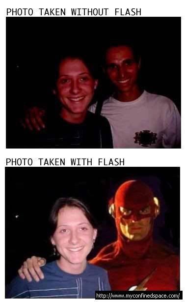 without flash - with flash