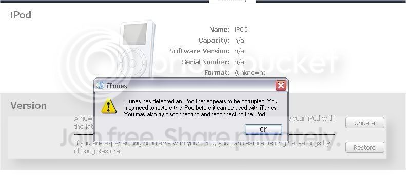 Corrupt Ipod? - Apple Community