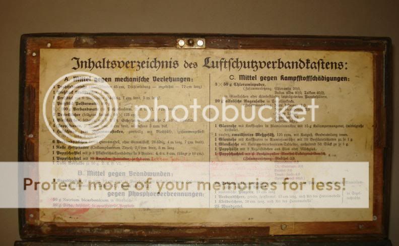 WW2 Authentic German Metal Medicine Chest Box Empty  