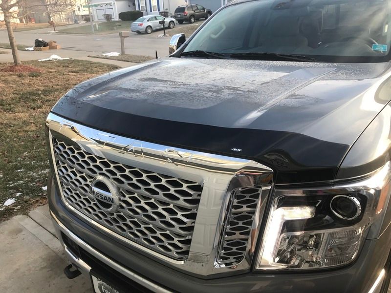 Bug shield/stone guard - Nissan Titan XD Forum Bug shield/stone guard - Nissan Titan XD Forum