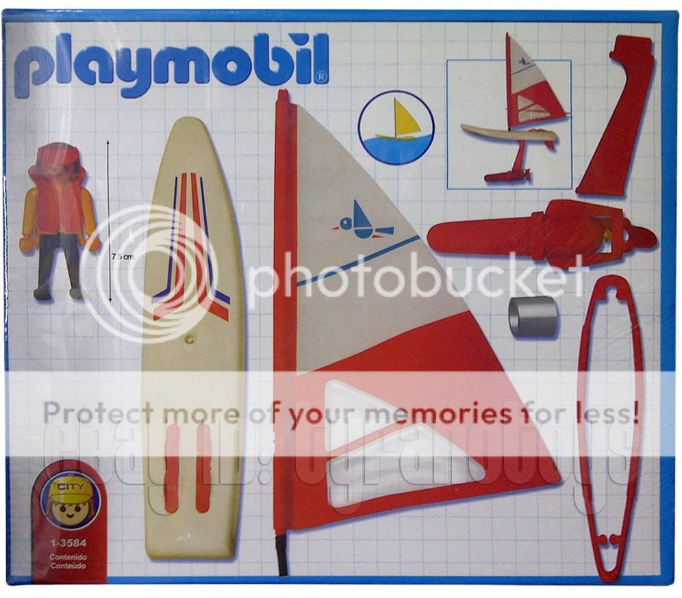 PLAYMOBIL #13584 Windsurfer MISB Antex Argentina WINDSURF WASSERSPORT 