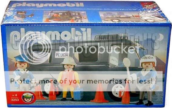 PLAYMOBIL #3253 Police Van MISB Antex Argentina SEALED   Policia 