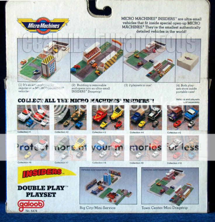 Micro Machines 1989 Town Center Mini Dragstrip MISB