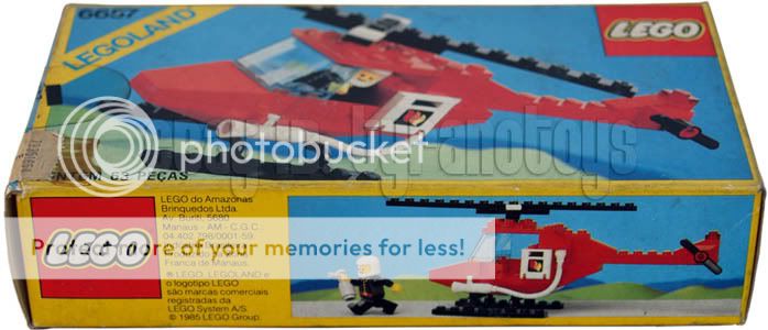 LEGO 6657 LEGOLAND Fire Patrol Copter MISB BRAZIL 1985 Vintage Set 